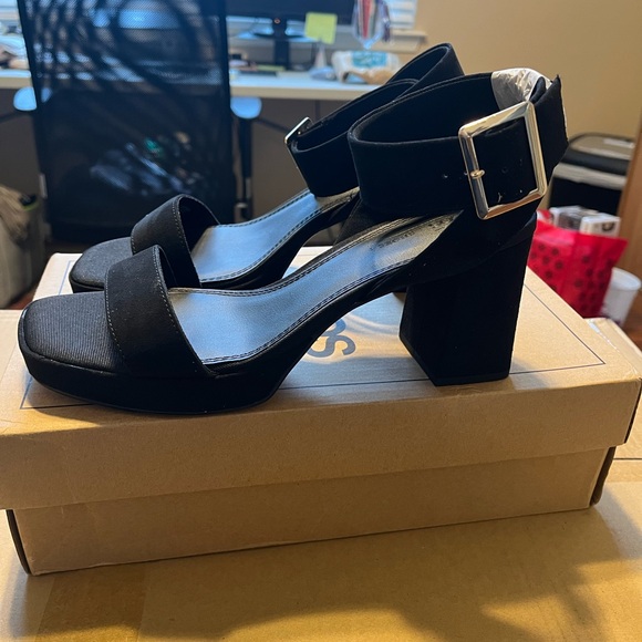 ASOS DESIGN Hopscotch Platform Heeled Sandals in Black. Brand New! - Picture 4 of 6